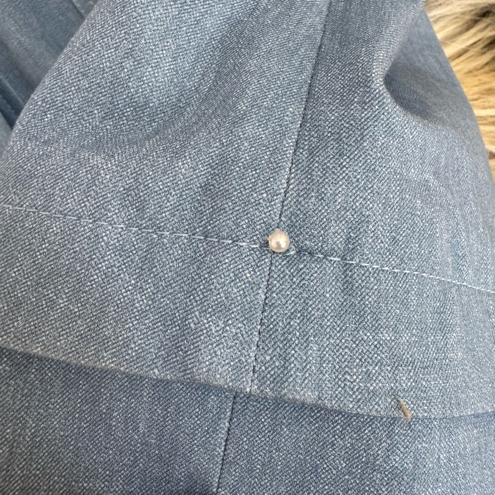 Pearl by Leila Rose Women's Blue Denim Jacket - Picture 13 of 14